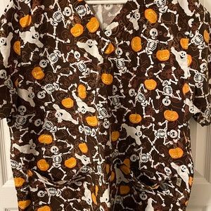 Halloween Scrub Top